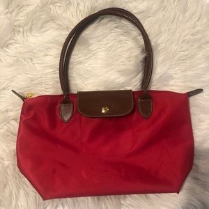 Longchamp red  tote bag